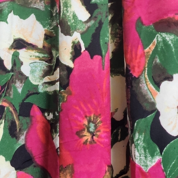 Wilfred Aritzia tropical floral maxi dress 100% silk size xxs color red … - Picture 3 of 5